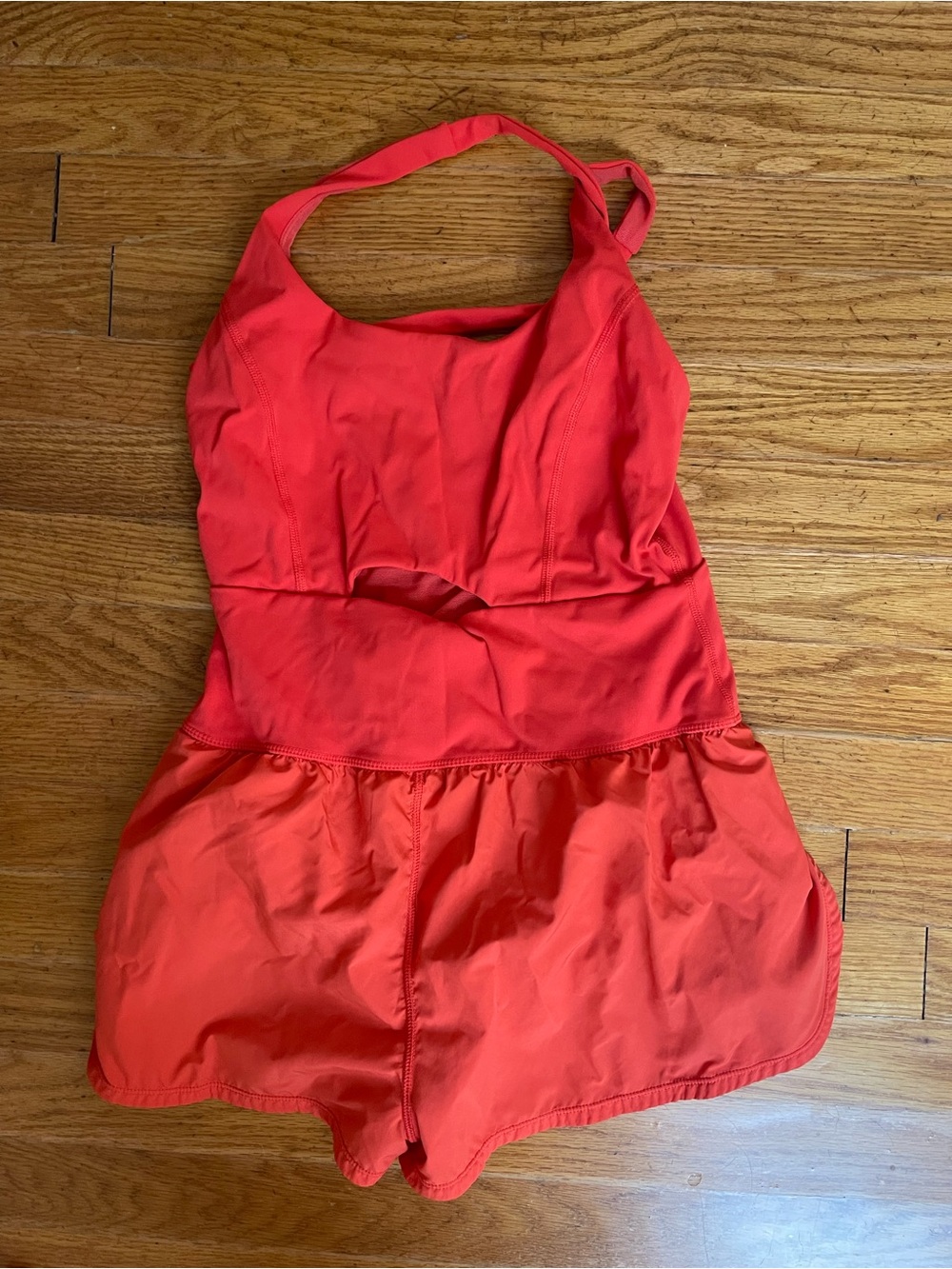Free People Coral Halter Romper One-Piece